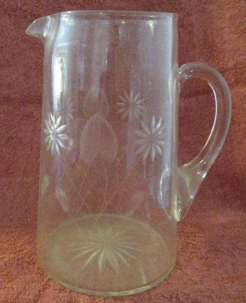 Glass Jug 22cm Tall