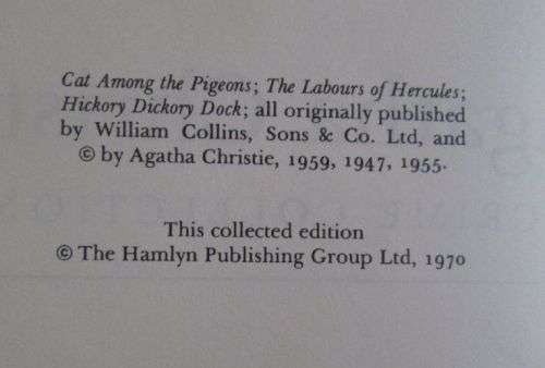 Agatha Christie Crime Collection - Cat Among the Pigeons, The Labours of Hercules, Hickory Dicory Do
