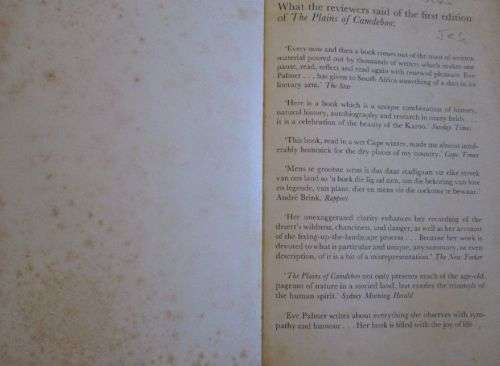 The Plains of Camdeboo - The Classic Book of the Karoo - Eve Palmer