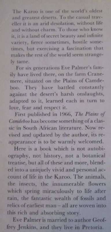 The Plains of Camdeboo - The Classic Book of the Karoo - Eve Palmer