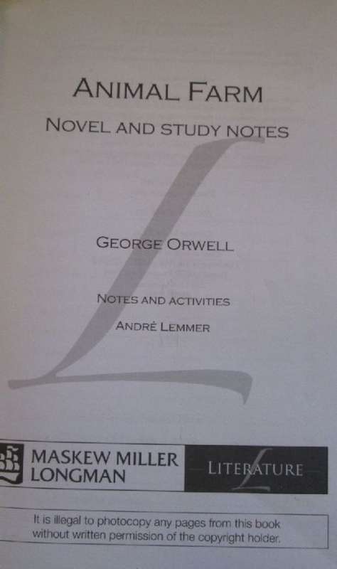 Animal Farm - George Orwell