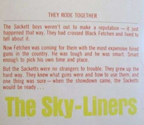 The Sky-Liners - Louis L'Amour - Western