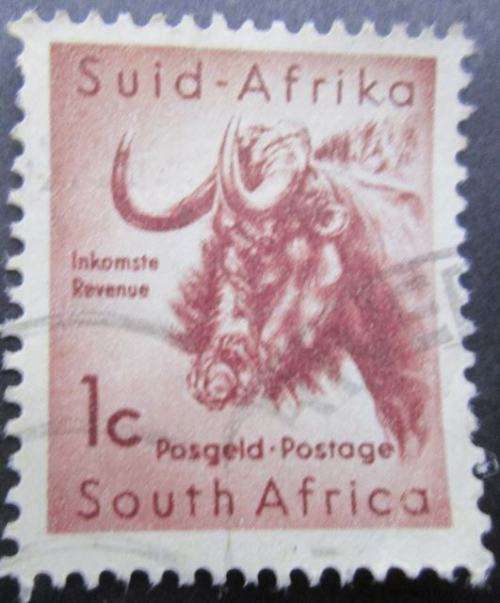 RSA  1961 Local Animals Stamps of 1954 with New Currency 1c used