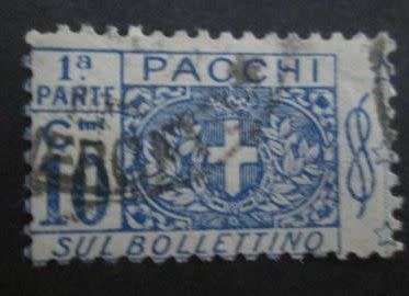 Italy Parcel Stamp  10c Sul Bollettino Pacchi used