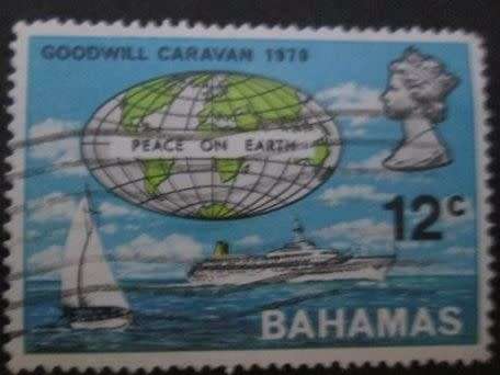 Bahamas 1970 Goodwill Caravan - Peace on Earth 12c used