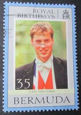 Bermuda 2000 Royal Birthdays Prince William 35C used