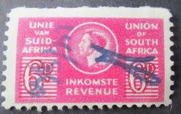 Union of South Africa  194346 South Africa War Effort Bantam 6d Red Fine Used Revenue