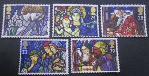 Great Britain 1992 Christmas Stamps Complete set used