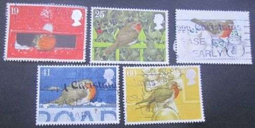 Great Britain 1995 Christmas Stamps complete set used