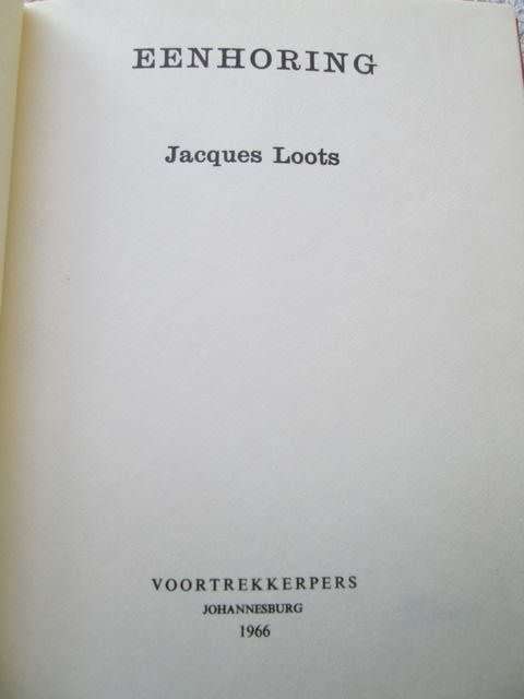 Eenhoring - Jacques Loots