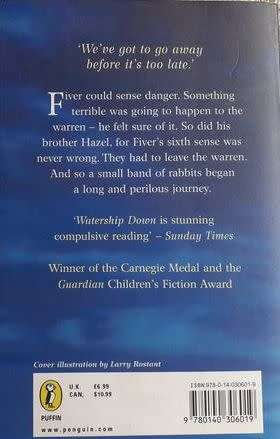Watership Down - Richard Adams.