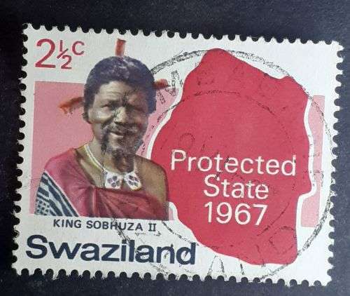 Swaziland 1967 Independence 2 1\2c used 2