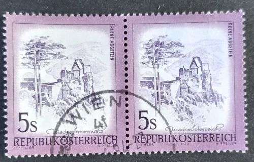 Austria - 1973 Austrian Landscapes 5S pair used