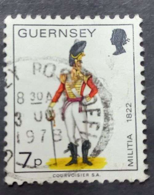 Guernsey 1976 Military Uniforms 7P used