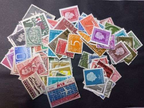 100 different Netherlands stamps Used and unused