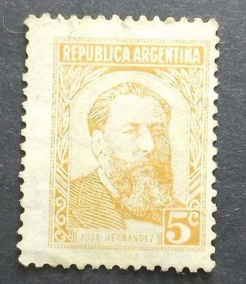 Argentina 1957 28 Oct. José Hernández (1834-1886), Poet 5c stamp MNH