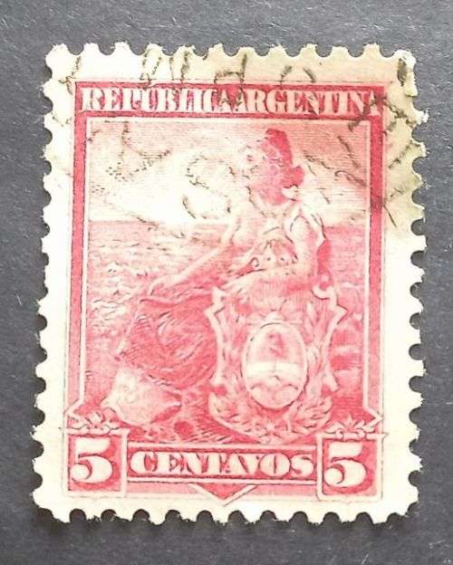 Argentina 1899 -1903 Symbols of the Republic 5c used
