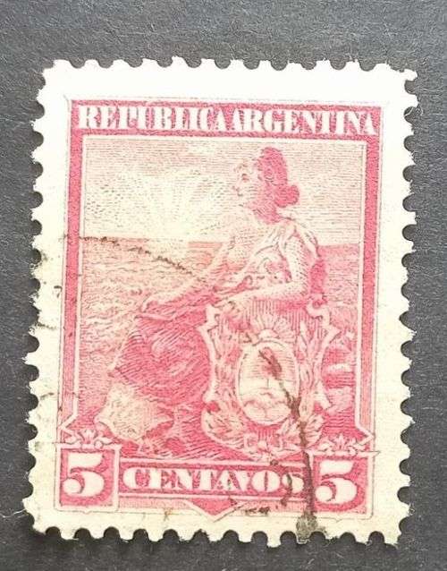 Argentina 1899 -1903 Symbols of the Republic 5c used