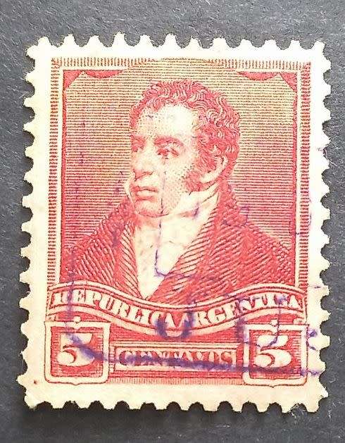 Argentina 1892 -1895 Rivadavia 5c used