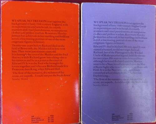 We Speak no Treason - Rosemary Hawley Jarman - Softcover - Vol 1 and 2