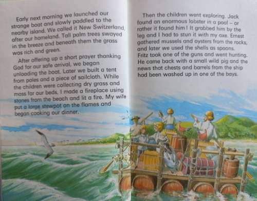 Swiss Family Robinson - Johan Wyss and Harry Stanton - Hardcover - 51 Pages - A Ladybird book