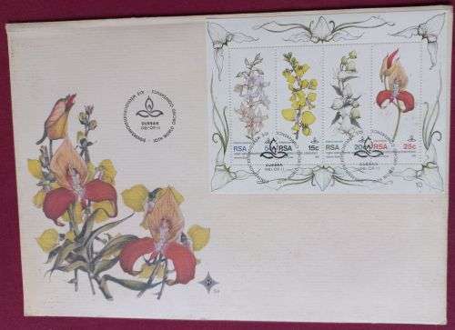 South Africa - 1981 Orchid Conference MS FDC S8