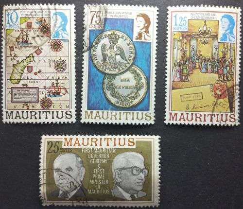 Mauritius 1978 Maps and Historical Events Part set fine used