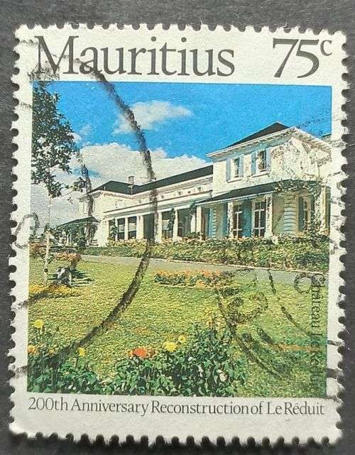 Mauritius 1978 The 200th Anniversary of Reconstruction of Chateau Le Réduit 75c used