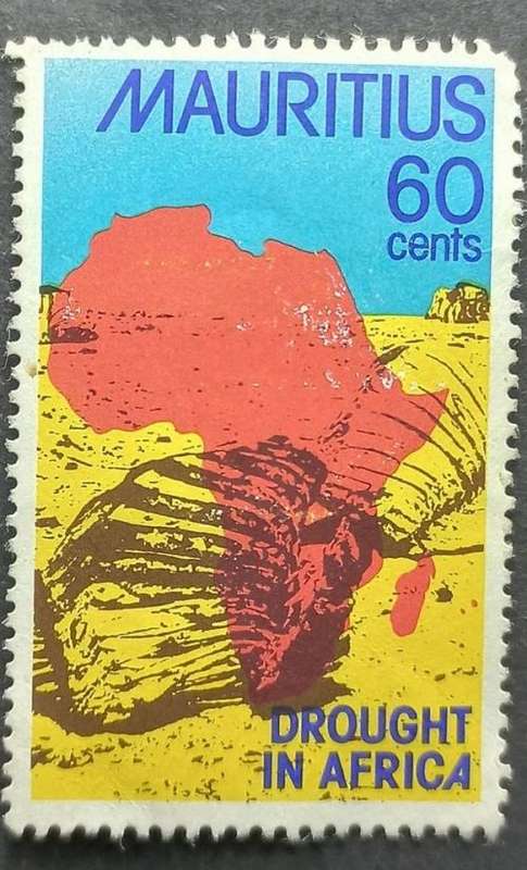 Mauritius 1976 Drought in Africa 60c used