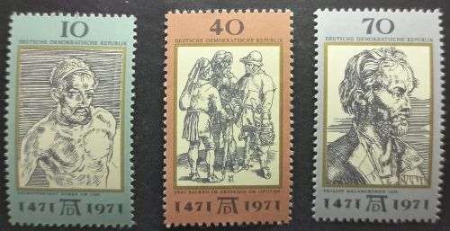 DDR 1971 The 500th Anniversary of the Birth of Albrecht Dürer Complete set MNH
