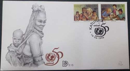 NAMIBIA 1996 50th ANNIVERSARY OF UNICEF FDC