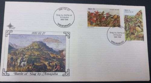1981 RSA The Battle of Amajuba Sunday 27 February 1881 FDC 3.27