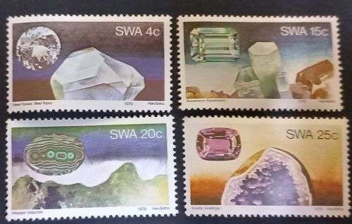 SWA 1979 Gemstones from Southwest Africa set MNH