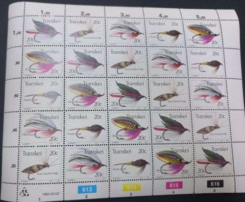 Transkei 1983 Fishing Flies Full Sheet MNH