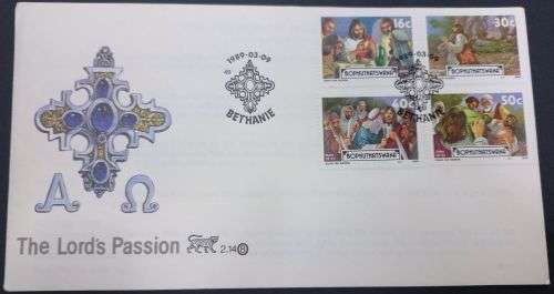 BOPHUTHATSWANA 1989: OFFICIAL FDC 2.14 - EASTER STAMPS (8th SERIES)