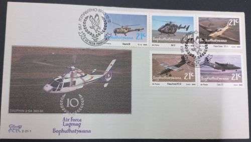 BOPHUTHATSWANA FDC 1990 Bophuthatswana Air Force 2.21.1