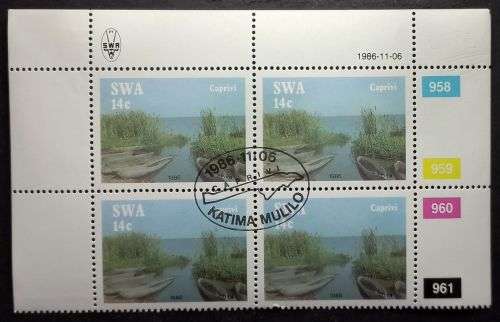 1986 - SWA - 14c - Caprivi Strip - Control Block First Day Cancel