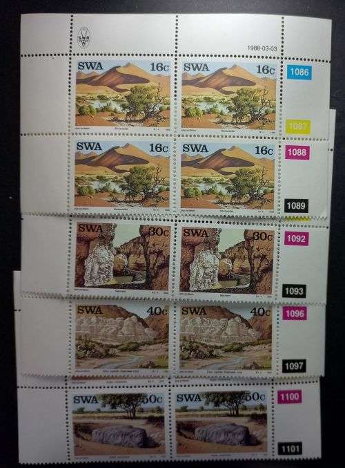 SWA - 1988 Sights- Set of Control Blocks MNH
