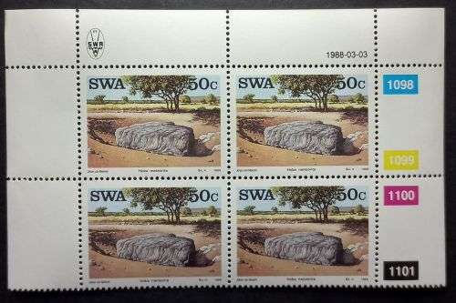 SWA - 1988 Sights- Set of Control Blocks MNH