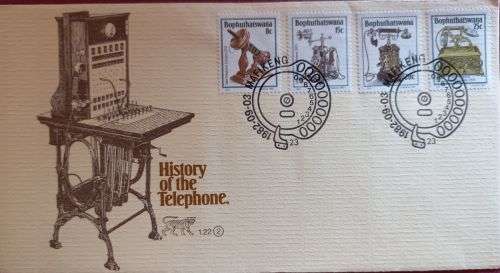 Bophuthatswana FDC 1982 1.22 History of the Telephone