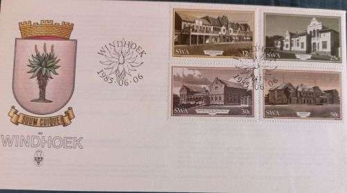 SWA 1985 FDC 49 Historic Buildings of Windhoek