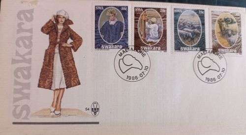 SWA 1986 FDC 54 KARAKUL INDUSTRY  CANCELLED IN MALTAHOHE 1.7.1986