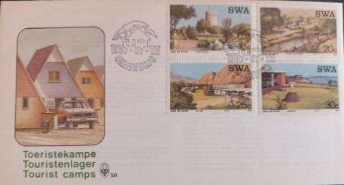 SWA 1987 FDC 58 Tourist Camps