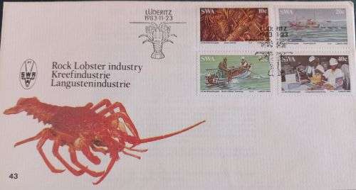 SWA 1983 FDC 43 ROCK LOBSTER INDUSTRY