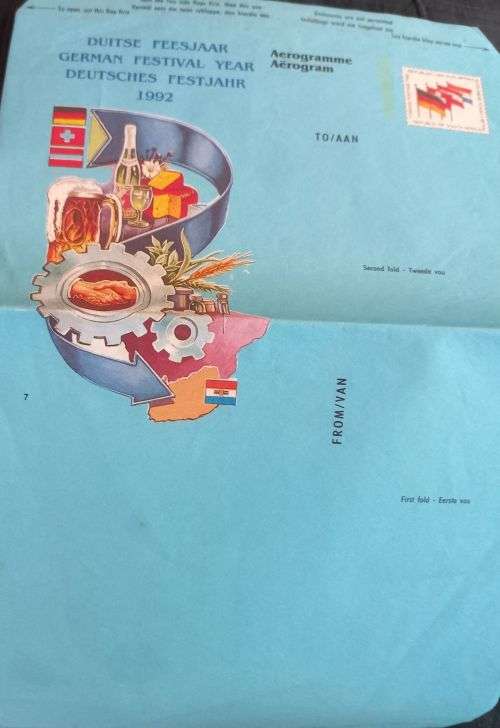 Aerogramme from South Africa 1992 unused