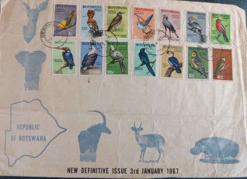 Botswana 1967 New Definitive issue on FDC