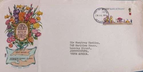 Jersey 1970 FDC Battle of Flowers