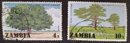 Zambia 1976 World Forestry Day 4 and 10n used