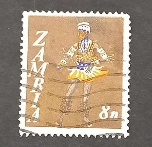 Zambia 1964 Local Motifs 8d used