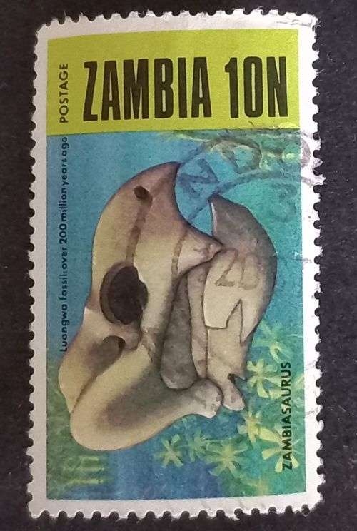 Zambia 1973 Prehistoric Animals - Fossils from the Luangwa Area 10K used